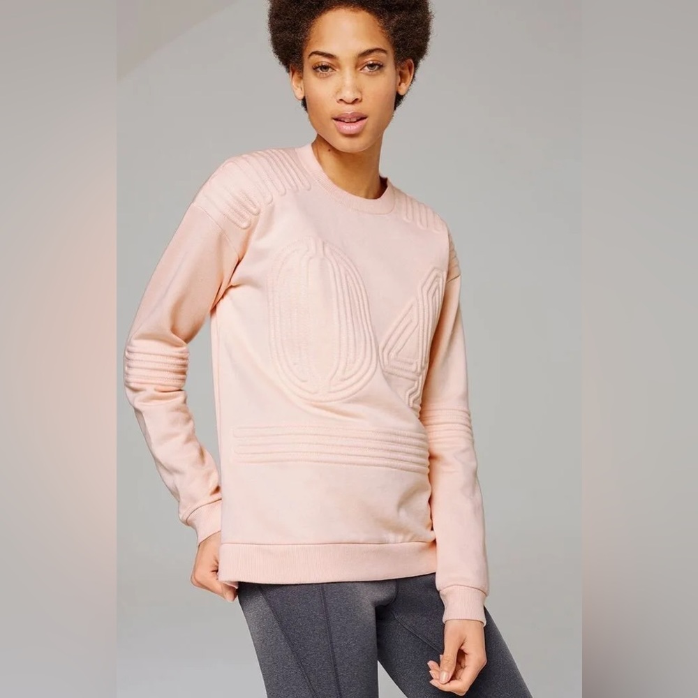 IVY PARK Corded '04' Sweatshirt Size L Light Pink